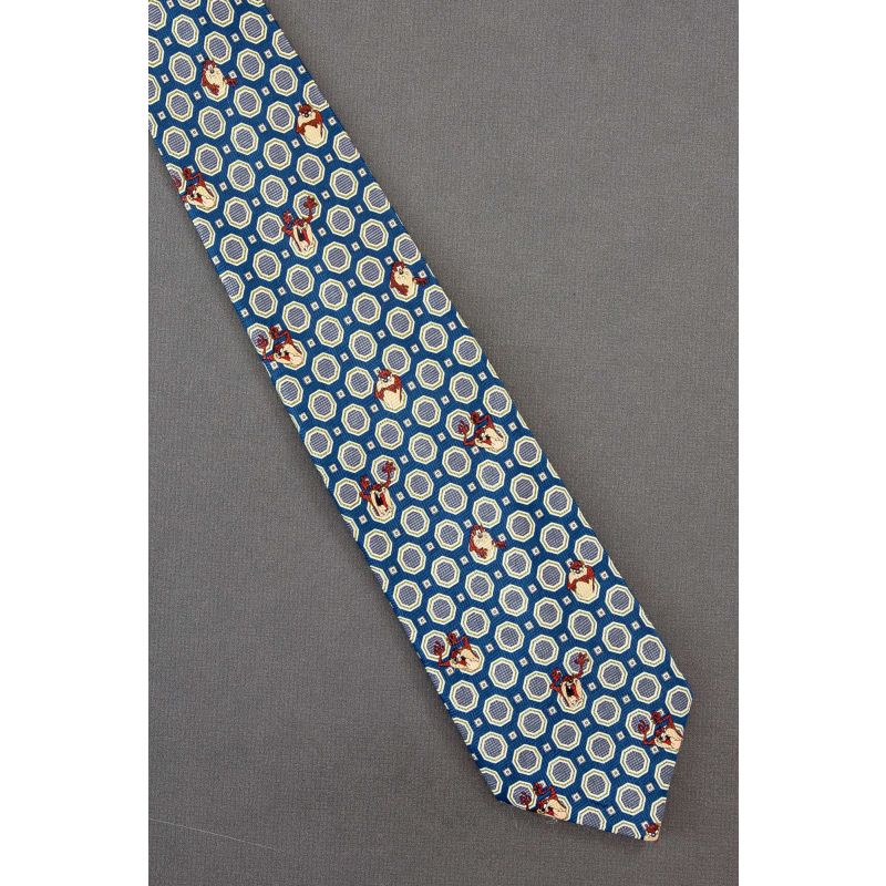 Tasmanian Devil Inside Octagons - Cartoon Tie