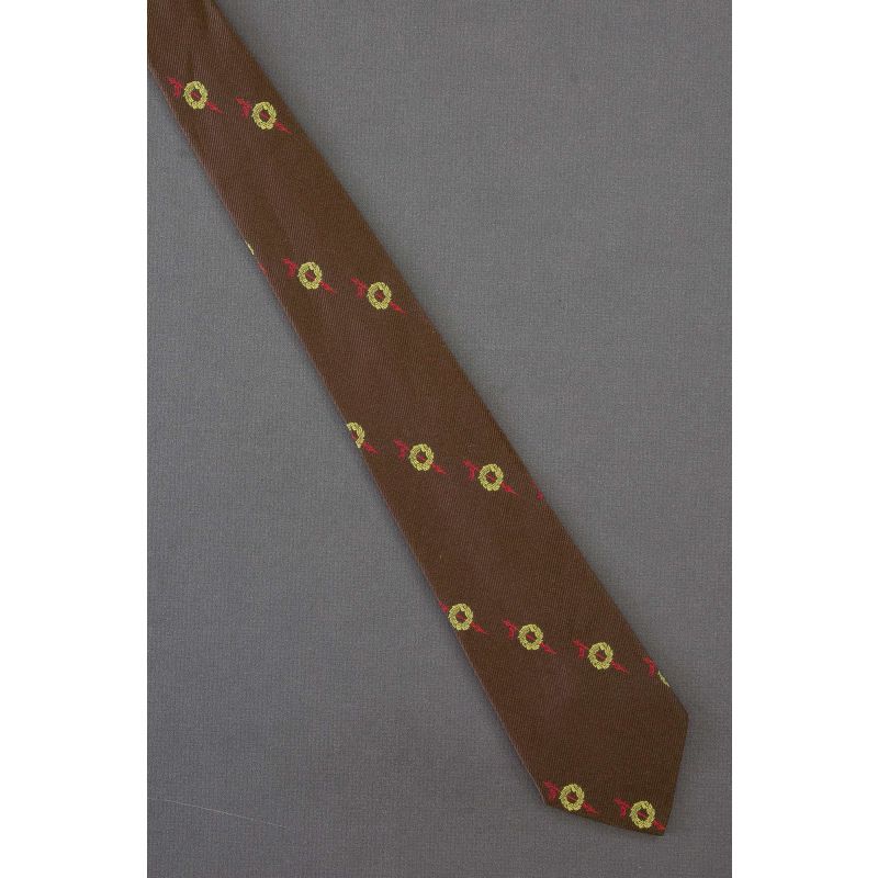 Wreath & Staff or Spear - 1980's Thin Tie