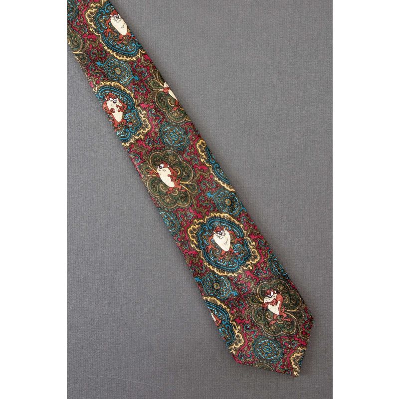 Taz Inside Persian Pattern - Looney Tunes Neck Tie