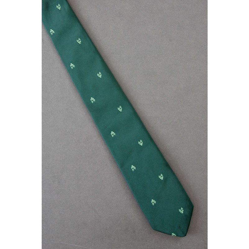 Trio of Shamrocks - 80's Skinny St. Patrick's Day Tie