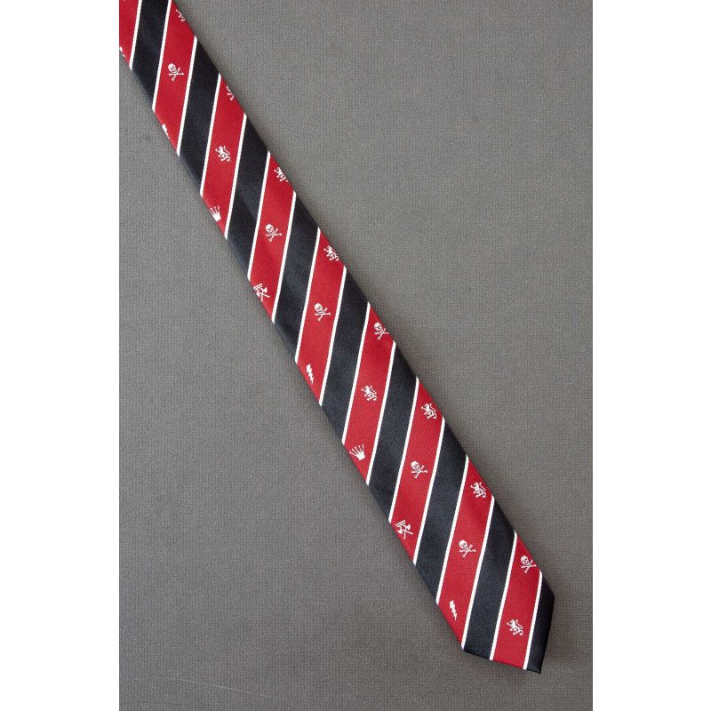 Skull, Lion, Lightning, Ax & Crown - Boys Neck Tie