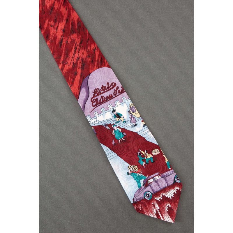 Hotel Chateau Valet & Entrance -  Silk Necktie