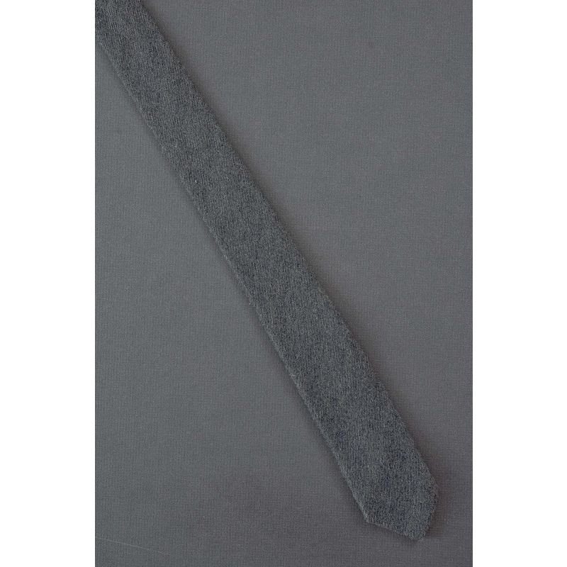 1980's Solid Gray Color - Skinny Vintage Necktie
