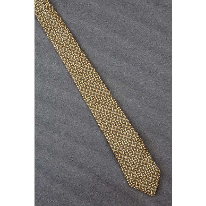 Green & Gold Diamonds - 80s Boys Skinny Necktie