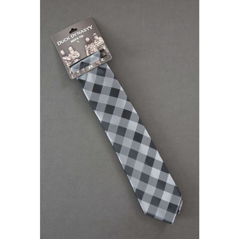 Black & Gray Check - New Duck Dynasty Tie