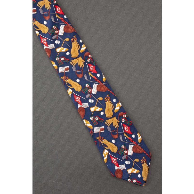 Vintage Golf --- Men's Silk Alynn Neckwear