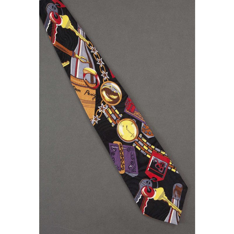 The Finer Items in Life - Men's Black Silk Necktie
