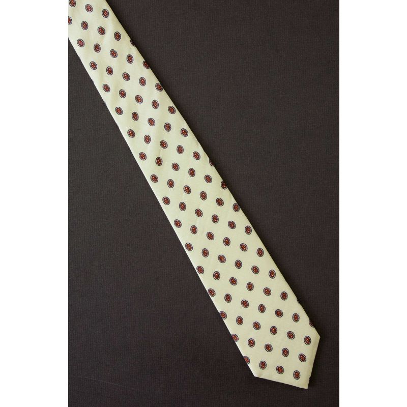 Oval Allover - New  Thin Christopher Hayes Tie