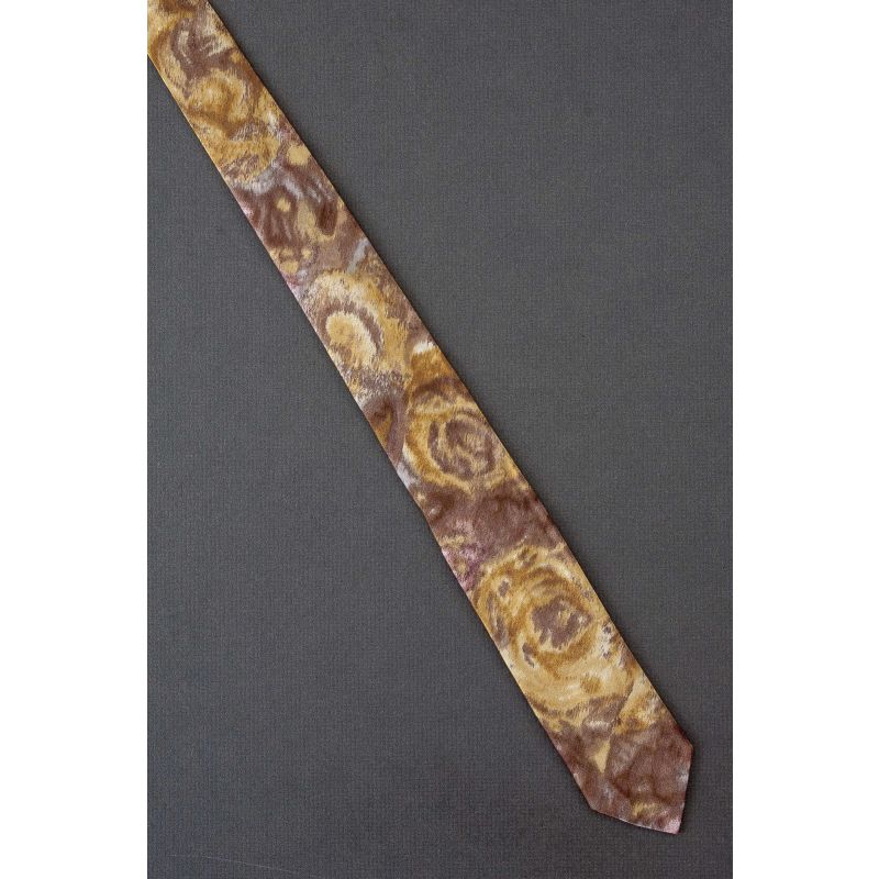 Amorphous Brown & Gold - 1960's Skinny Tie