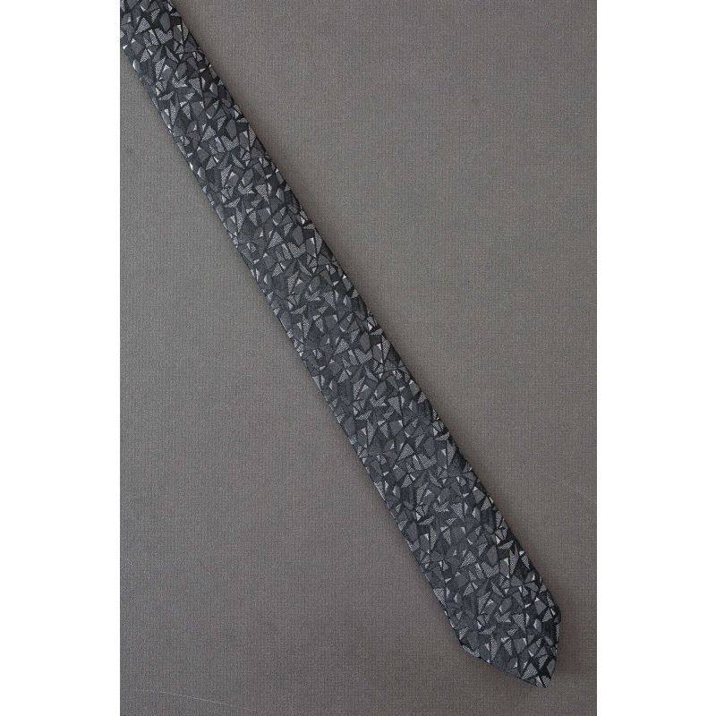 Study of Shapes - 80's Narrow Gray Necktie