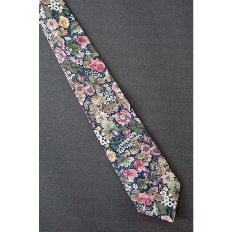 Pink, Yellow & White Flowers - Floral Necktie