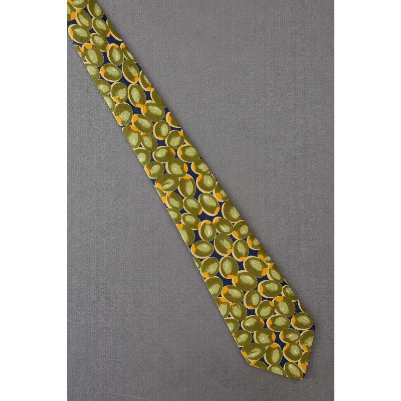 Olives Everywhere - 1980's Silk Pulci Necktie