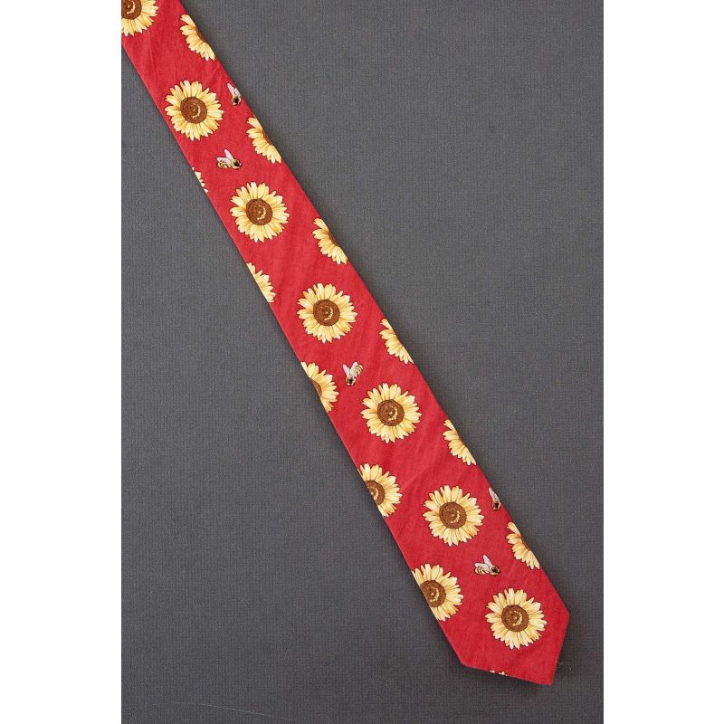 Bees Buzzing Around Sunflowers - Boys Necktie