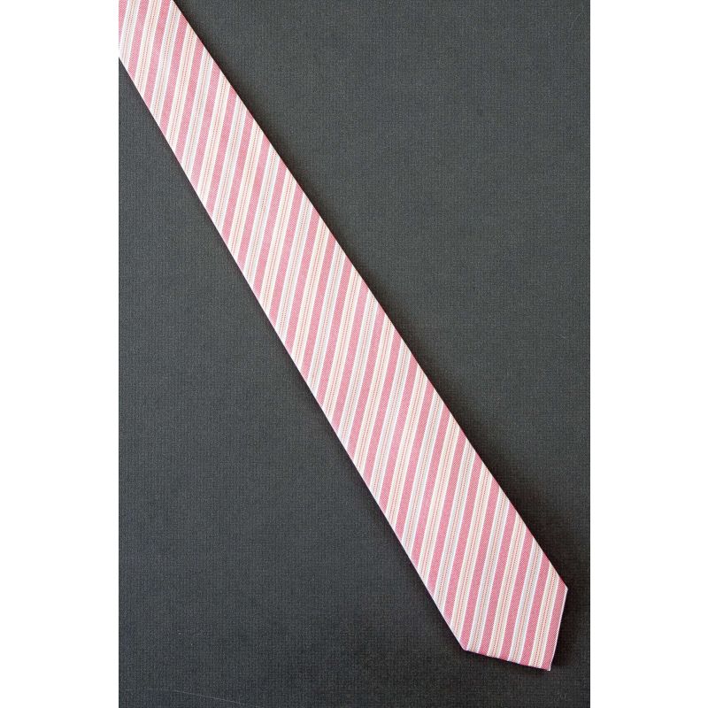 Red Striped - Men's Skinny  Dockers Necktie