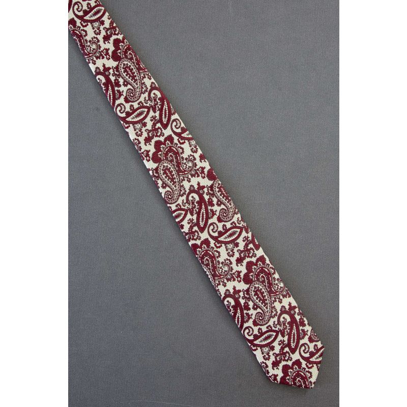 1980's Paisley Pattern - Narrow Vintage Necktie