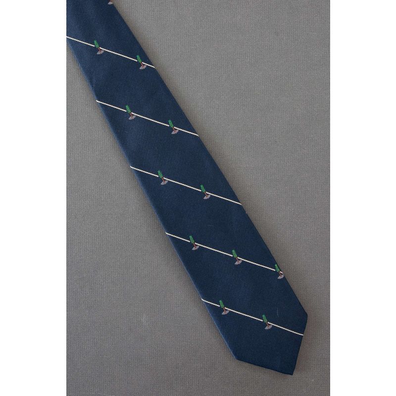Trees Intersect Stripes - 1980's Vintage Necktie