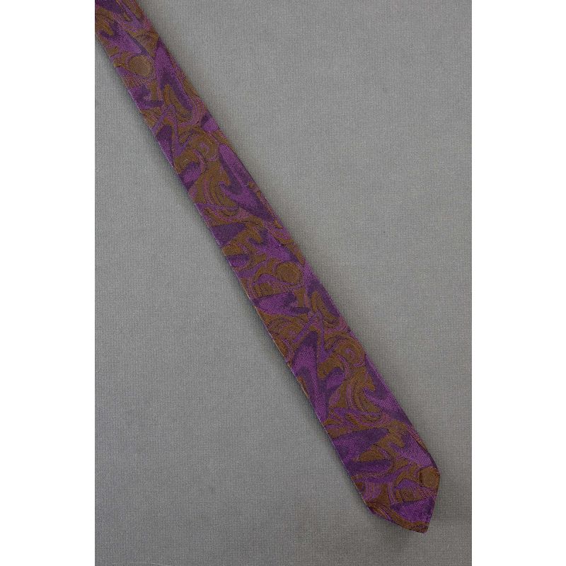Marriage of Purple & Gold - 1980's Skinny Tie