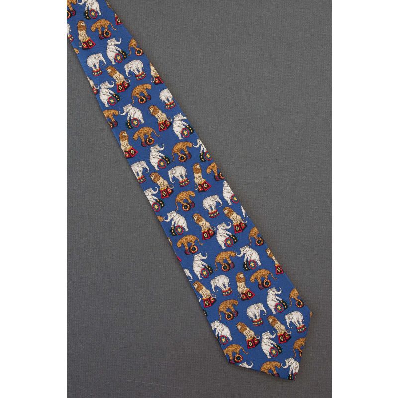 Circus Elephant, Tiger & Lion - Pierre Cardin Tie