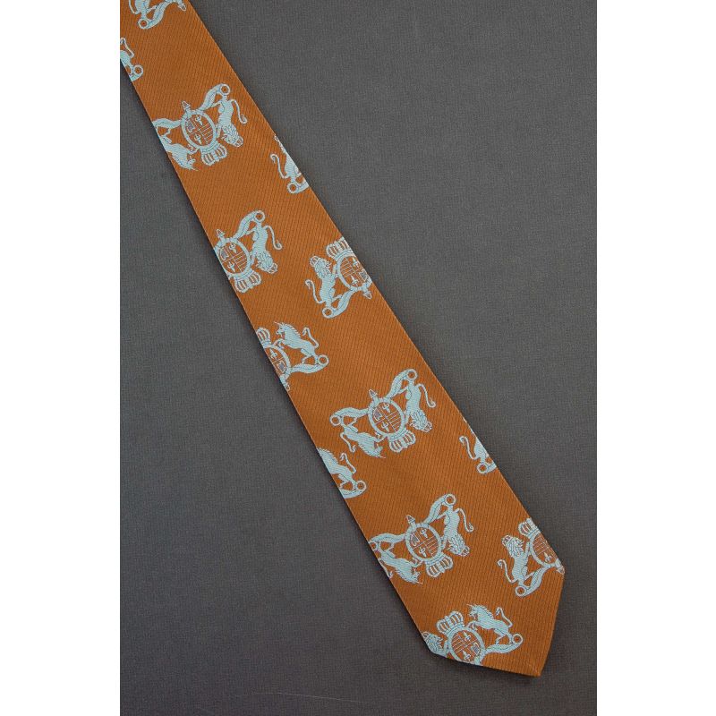 Unicorns & Lions Next to Crowned Crests - Necktie