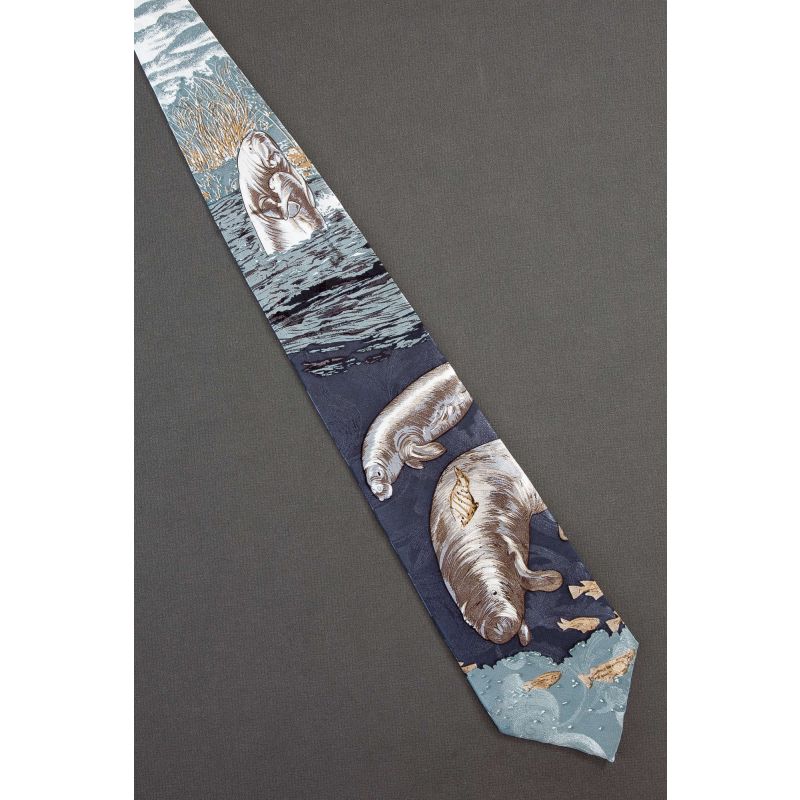 Herd of Manatees & School of Fish Necktie