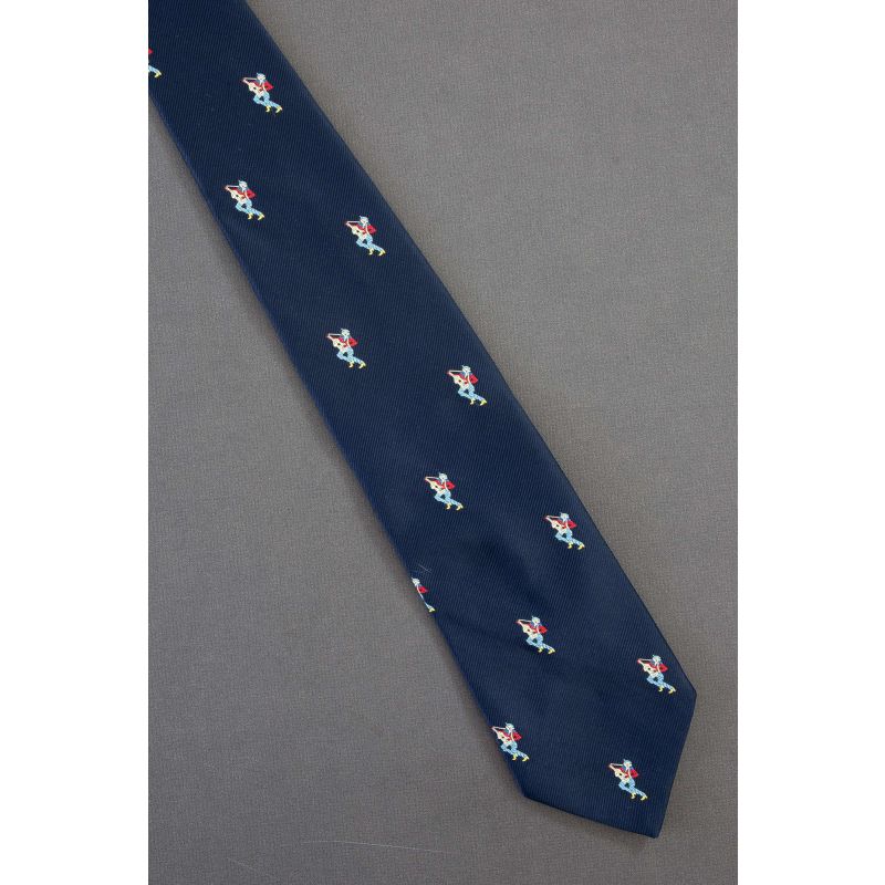 Man Plays Guitar Allover - 1970's Vintage Necktie