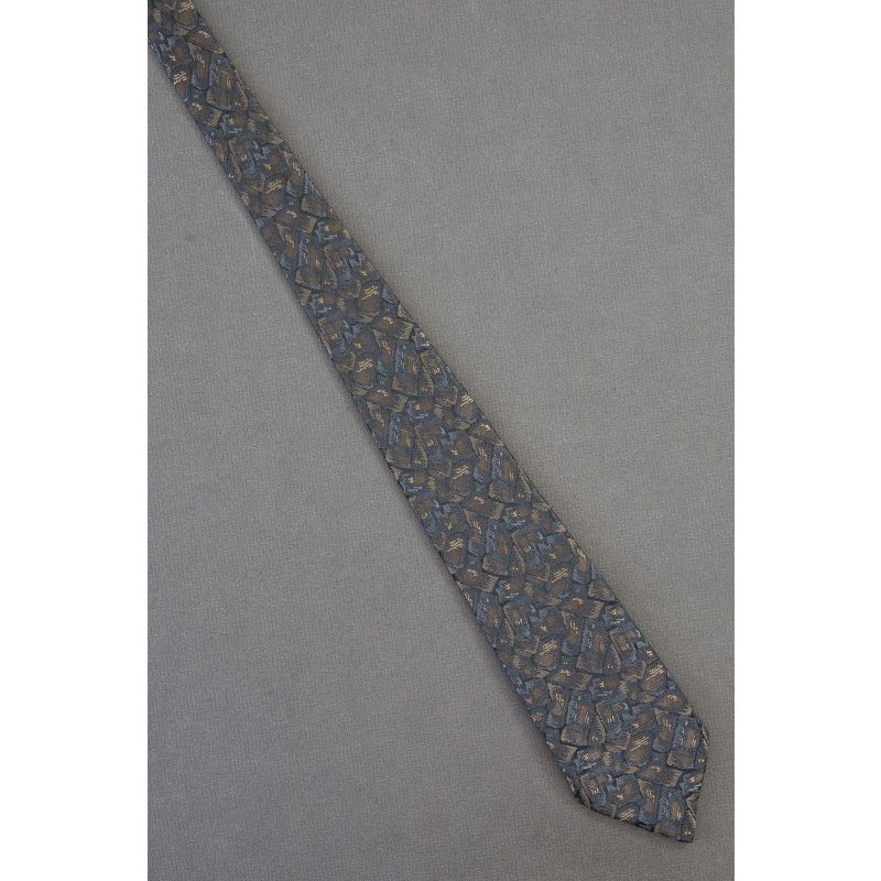 Look of Stone Pavement - 80's Skinny Vintage Tie