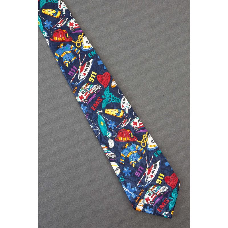 Emergency Health Service & Fireman Tie