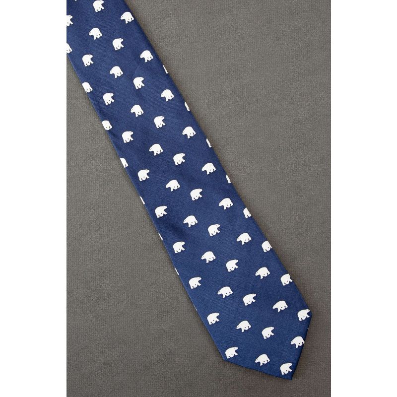 Polar Bear Allover - Blue Silk Old Navy Necktie