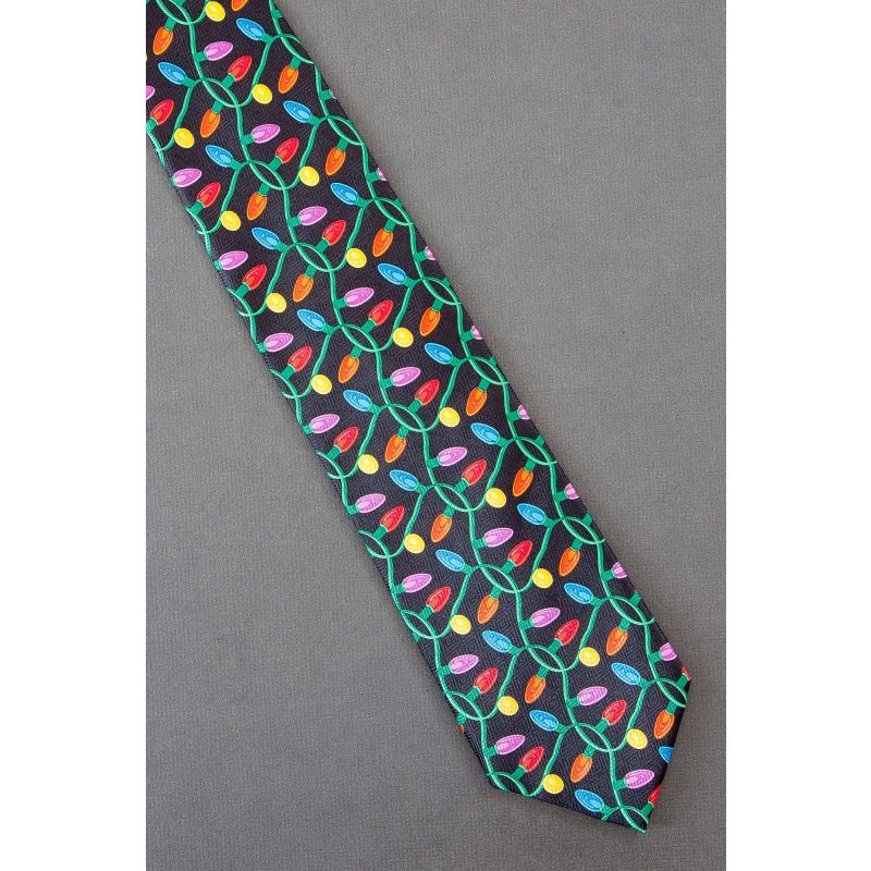 Colorful Christmas Tree Lights - Neck Tie
