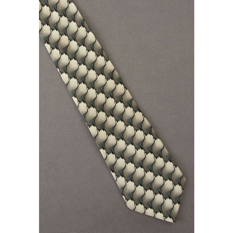 Kangaroo Repeat - Green Silk Ties to Nature Tie