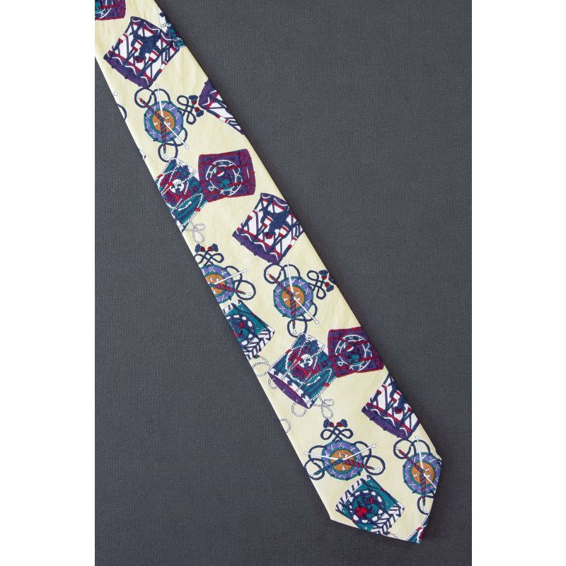 Military Style Drums - Yellow Izod Necktie