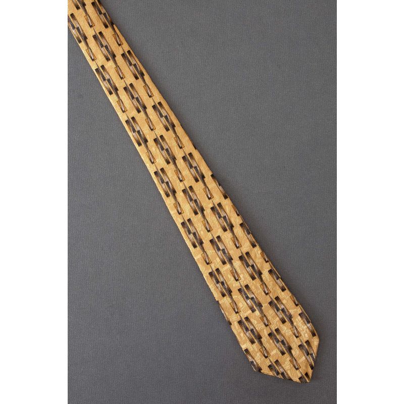 Gold Geometric - Boys Robert Talbott Necktie