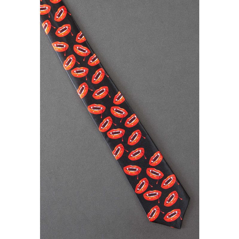 Vampire Lips with Dripping Blood - Necktie