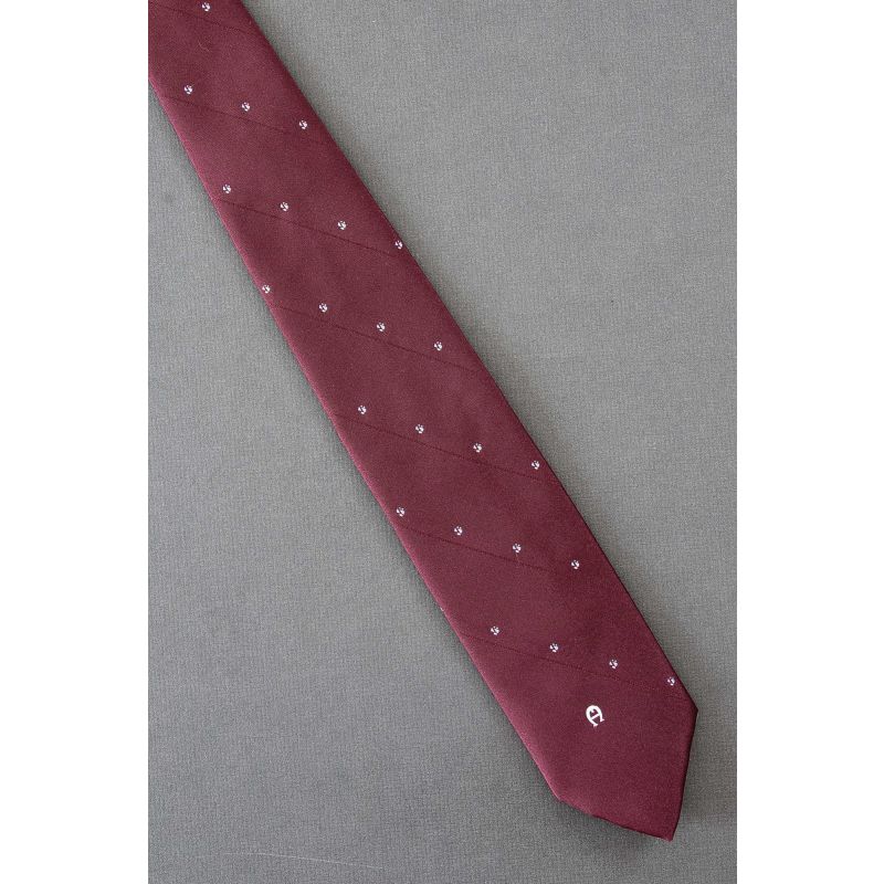 1980's Skinny Etienne Aigner Logo Necktie
