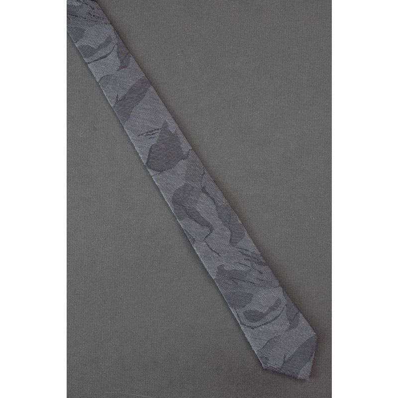 Study of Texture - 80's Skinny Gray Necktie