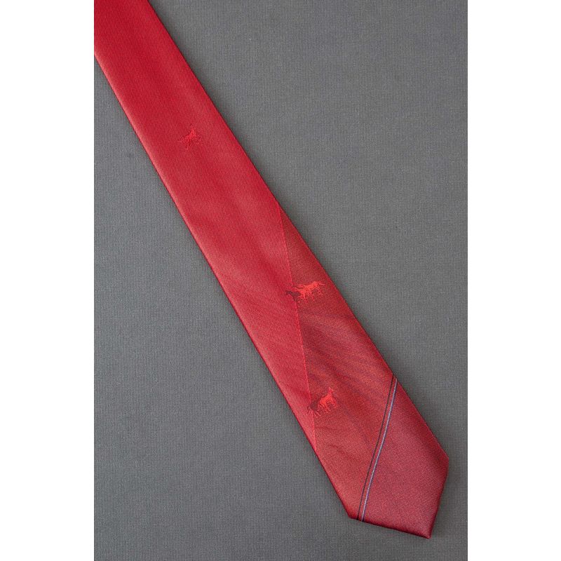 Two Teams of Horses - Men's Red Necktie