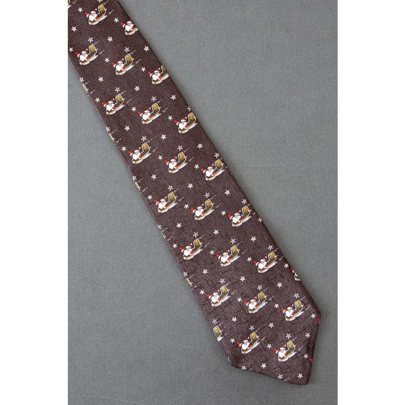Santa Claus Flies on a UPS Airplane - Necktie