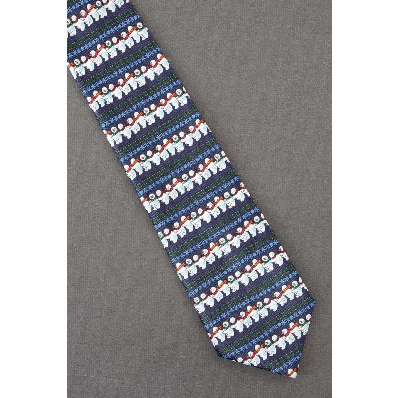 Snowmen Line Dancing & Snowflakes - Neck Tie