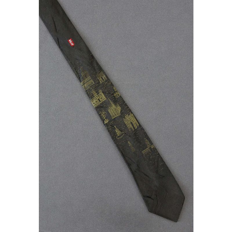 Monuments & Buildings of Milan, Italy - Thin Tie