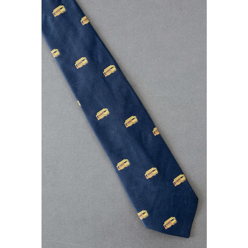 San Francisco Cable Cars - Navy Blue Necktie