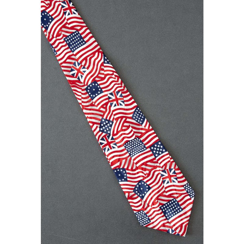 Vintage American Flags Over the Years Necktie