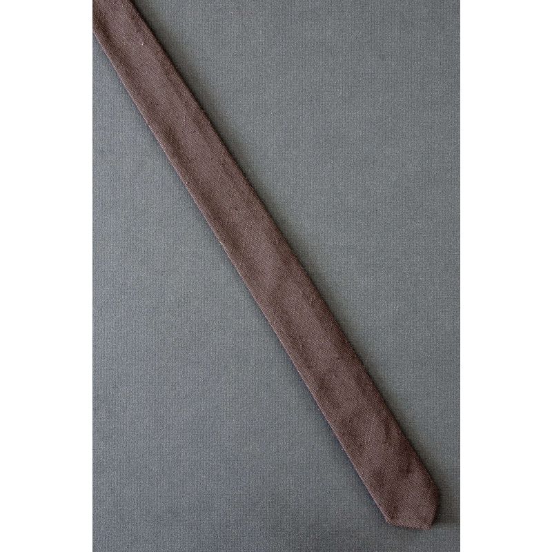 Super Skinny Brown - 1980's Vintage Necktie