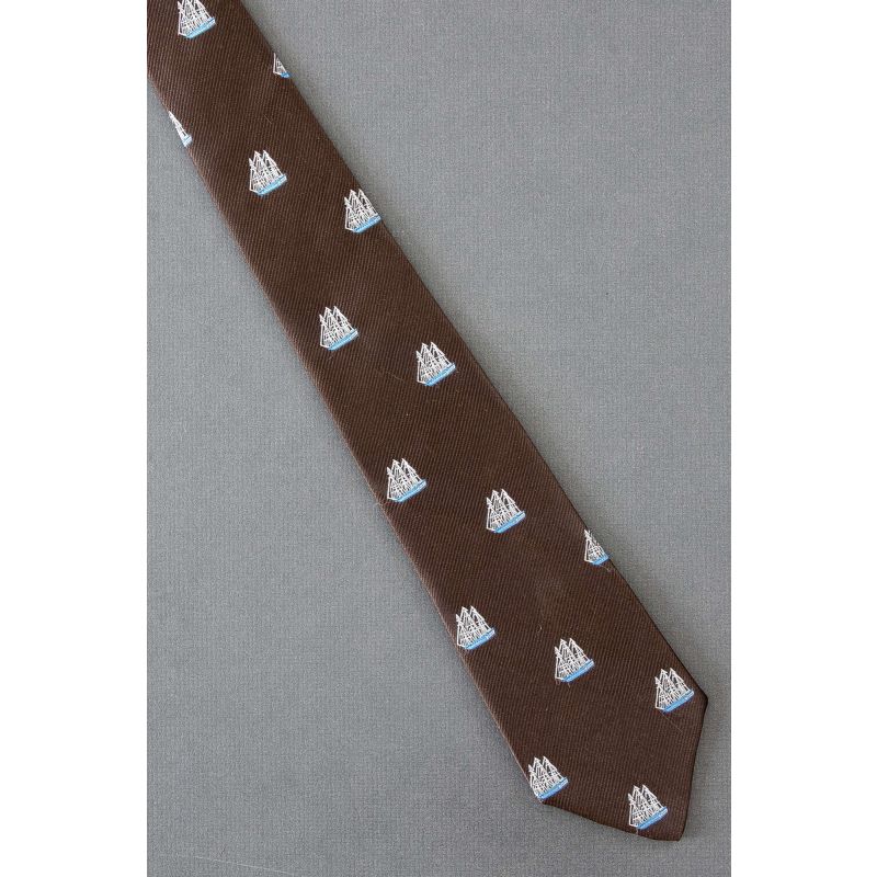 Sailing Ship Allover - 1980's Vintage Necktie