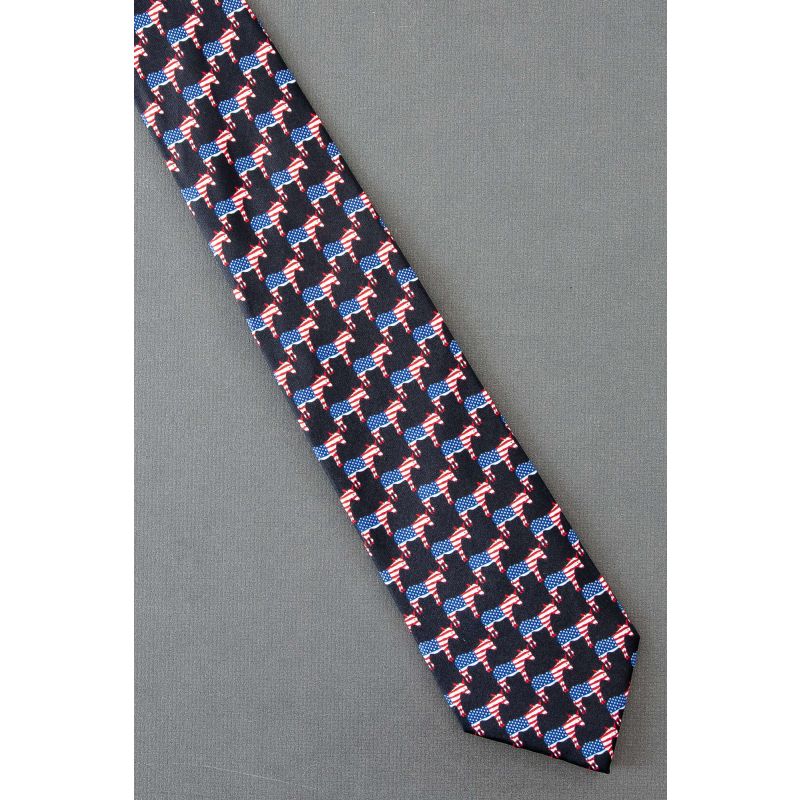 Patriotic DNC Donkey - Museum Artifacts Tie