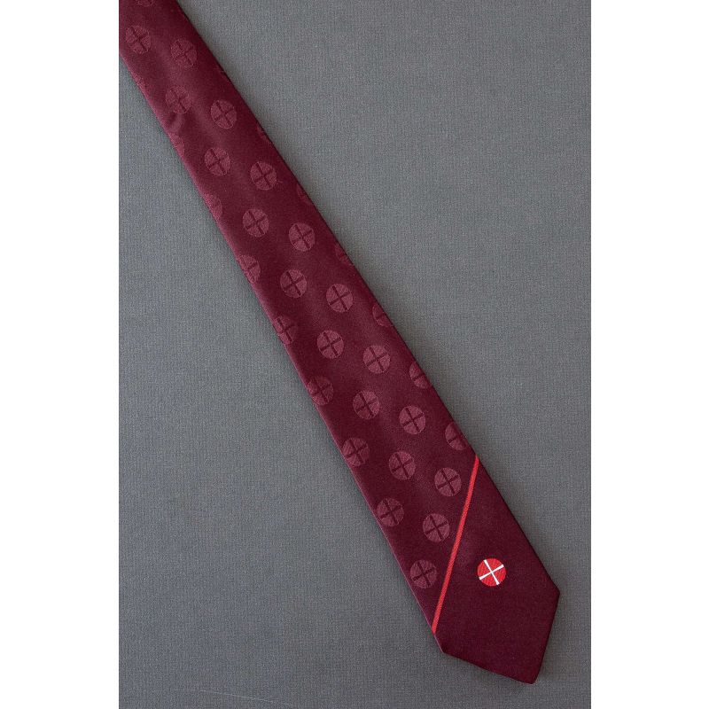 Club or Company Logo - 80's Narrow Red Necktie