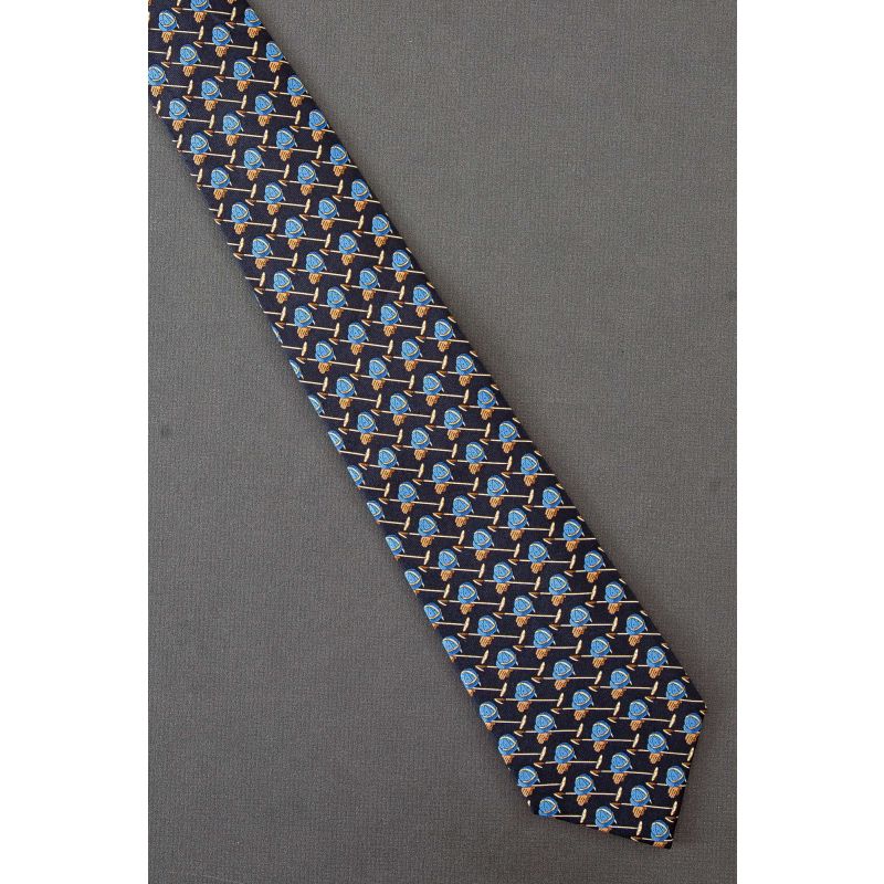 Polo Helmet & Mallet - Ralph Lauren Silk Necktie
