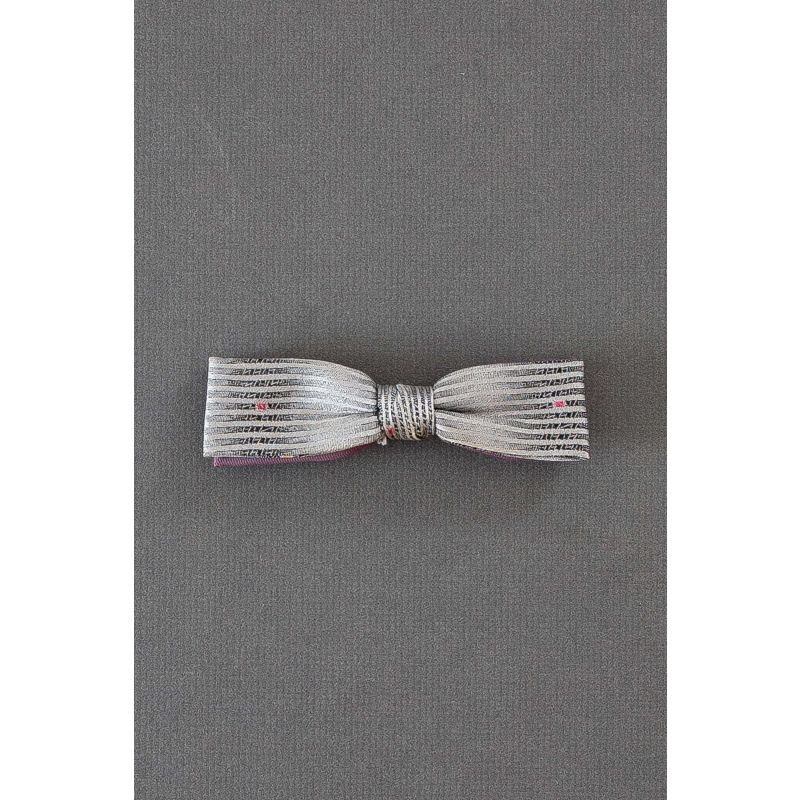 Gray Pin Striped - Men's Vintage Pre-Tied Bow Tie