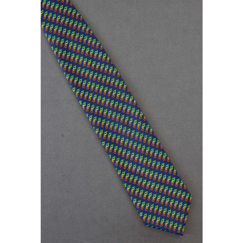 Name CAROL Repeated - Navy Blue Necktie
