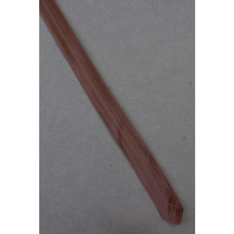 Solid Brown Color - 1960's Skinny Necktie