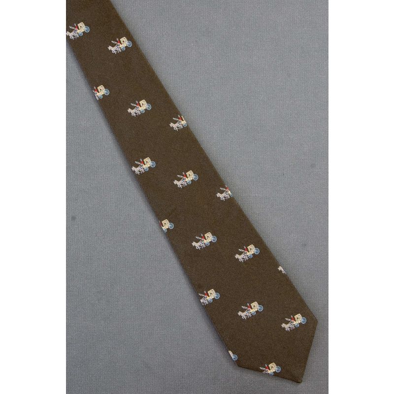 Horse Drawn Carriage - 1970's Vintage Necktie
